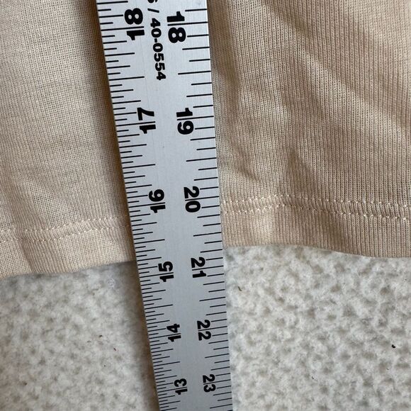 Madewell Semi-Sheer Mockneck Tee Womens XS Heather Oatmeal‎ - Picture 4 of 6